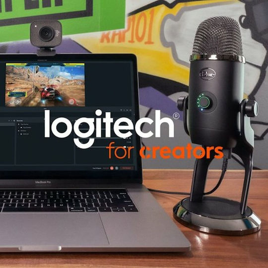 Logitech Litra Glow Поточно предаване на светлина с TrueSoft (946-000002)