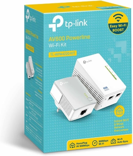 TP-LINK TL-WPA4220T KIT v1 Powerline Double Wi‑Fi 4 and 2 Ethernet Ports