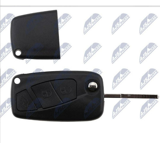 Carcasă cheie auto cu lamă fără butoane pentru Fiat