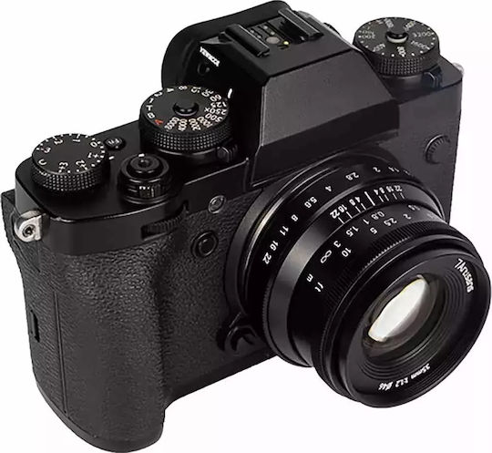 7artisans Crop Camera Lens Photoelectric 35mm MK II f/1.2 Fixed for Fujifilm X Mount Black
