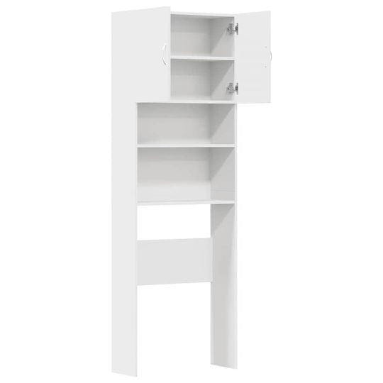 vidaXL Ντουλάπι Μπάνιου Πλυντηρίου 64x24x190cm Λευκό