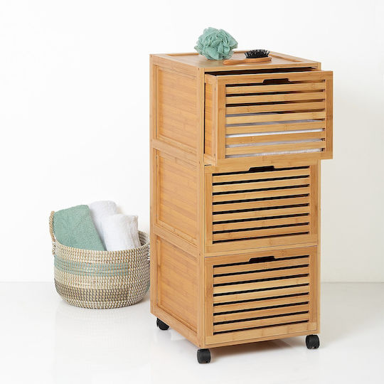 Smart Ντουλάπι Μπάνιου 41.5x41x92.7cm Καφέ