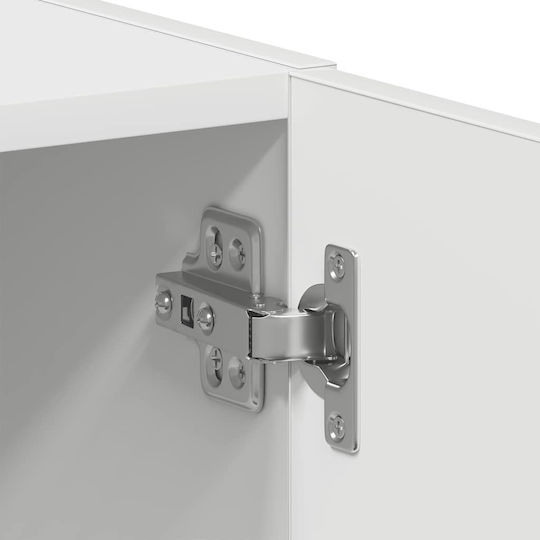 vidaXL Ντουλάπι Μπάνιου Πλυντηρίου 64x24x190cm Λευκό