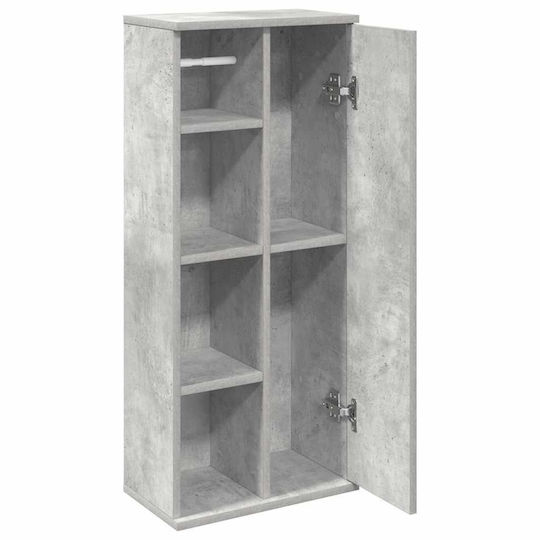 vidaXL Ντουλάπι Μπάνιου 39x22x90cm Γκρι