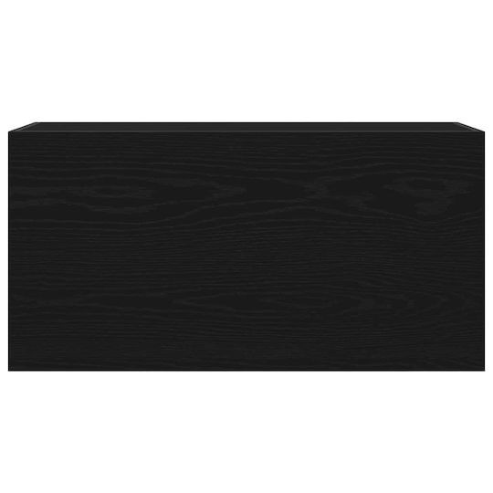 vidaXL Ντουλάπι Μπάνιου 80x25x40cm Μαύρο