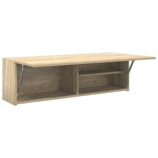 vidaXL Badezimmerschrank B100xT25xH30cm Sonoma