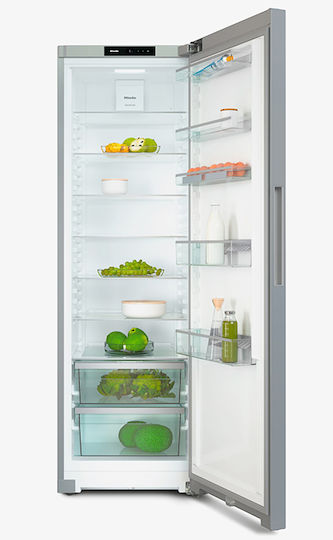 Miele Ψυγείο Συντήρησης 399lt NoFrost Υ185.5xΠ59.7xΒ67.5εκ. Inox KS 4383 DD