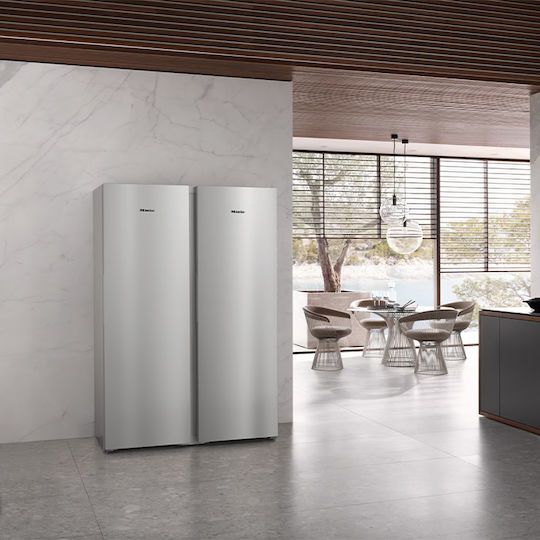 Miele Ψυγείο Συντήρησης 399lt NoFrost Υ185.5xΠ59.7xΒ67.5εκ. Inox KS 4383 DD