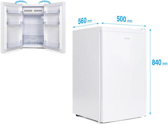 Muhler Mini Bar 121lt Υ84xΠ50xΒ56εκ. Λευκό S84WF0