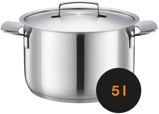 Fiskars Дълбока Неръждаема Тенджера 5лт / 28см