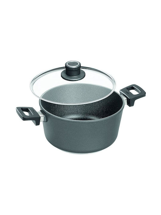Woll Titanium Nowo Βαθιά Κατσαρόλα από Αλουμίνιο 6lt / 28cm
