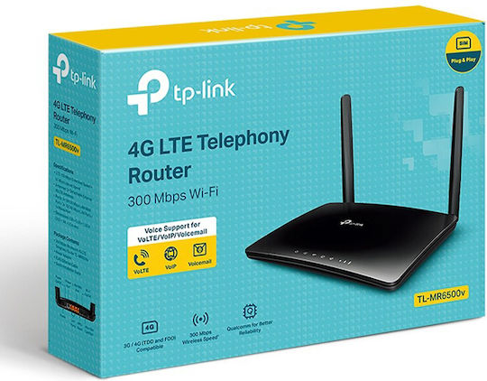 TP-LINK TL-MR6500V v2 Ασύρματο 4G Router Wi‑Fi 4 με 2 Θύρες