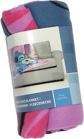 Disney Blanket Stitch Pink 100x140cm