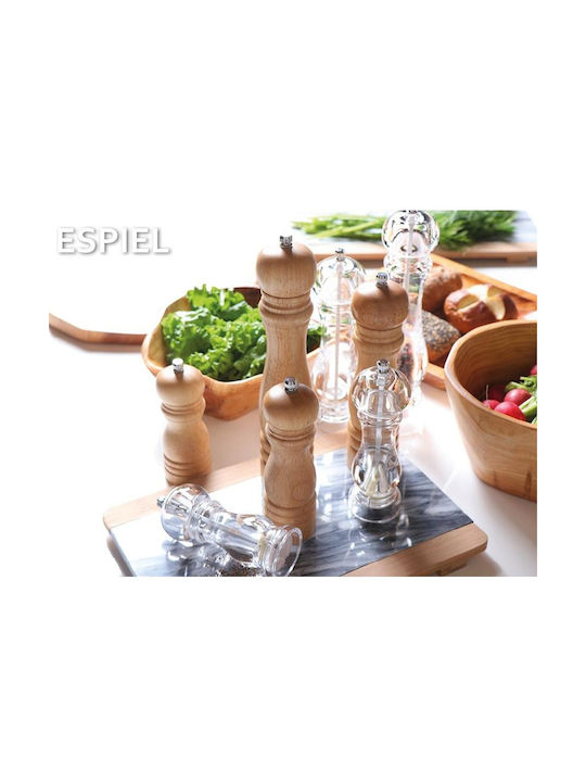 Espiel Χειροκίνητος Μύλος Πιπεριού Ξύλινος σε Μπεζ Χρώμα 13cm
