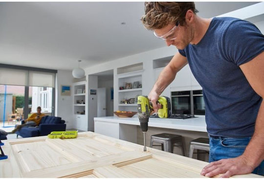 Ryobi Set Drill & Drill Driver & Jigsaw & Sander Brushless with 2 Batteries 4Ah and Case