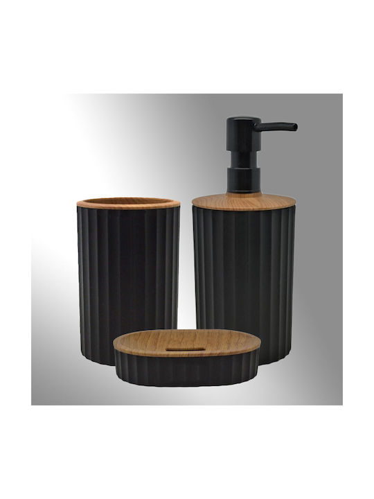 San Lorentzo Bathroom Accessory Set Black