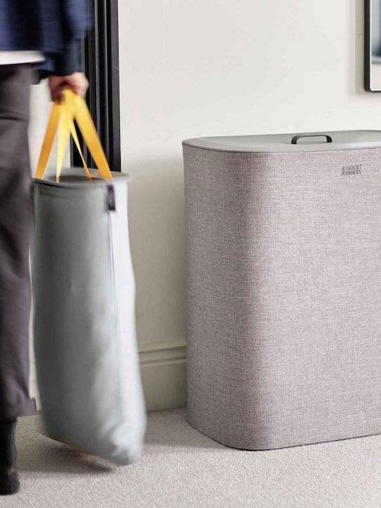 Joseph Joseph Plastic Laundry Basket 90lt with Cap 71x59.1x39.5cm Gray