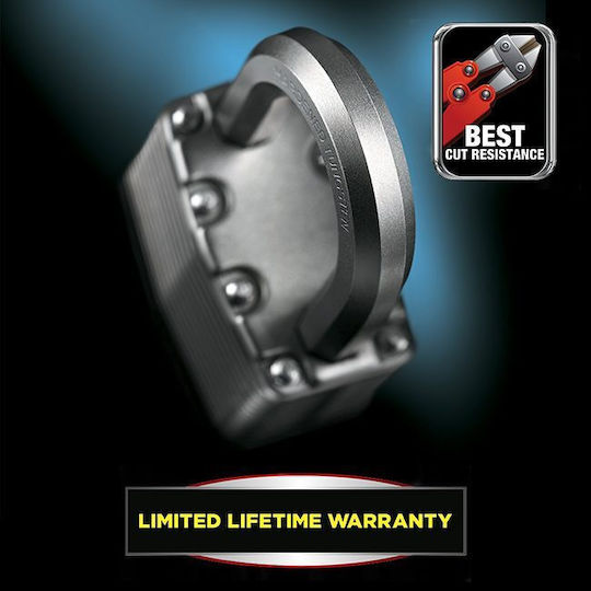 Master Lock Ατσάλινο Λουκέτο Πέταλο με Κλειδί 45mm Ασημί