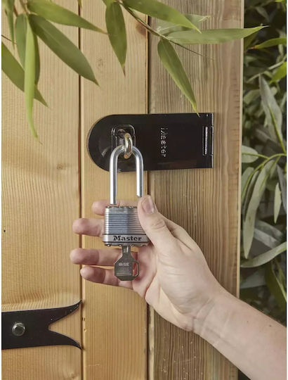 Master Lock Ατσάλινο Λουκέτο Πέταλο με Κλειδί 45mm Ασημί