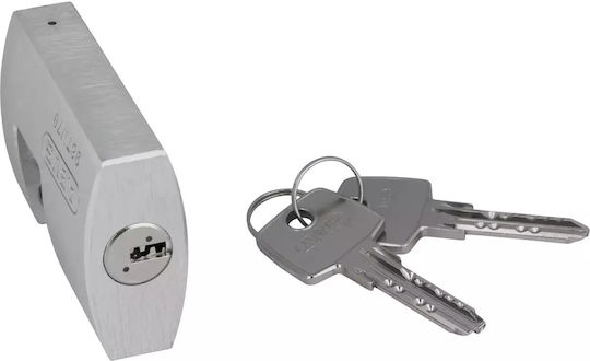 Abus Titalium 98TI/70 Αλουμινένιο Λουκέτο Τάκου με Κλειδί 70mm Ασημί