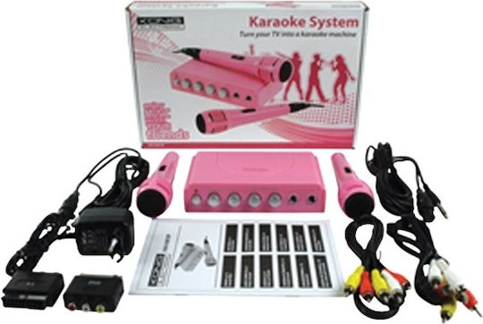 Karaoke Amplifier with Wireless Microphones HAV-KM11 HAV-KM11P Pink