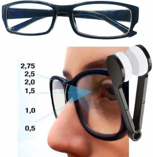 Ochelari de citit +2.75 de buzunar. în culoarea Negru