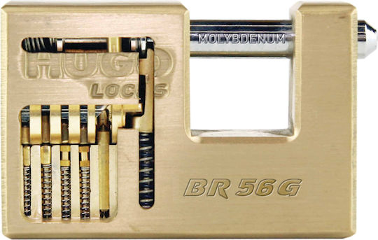 Hugo Locks Ultra BR 56G Бронзово Лукето Моноблок с ключ Меден 56мм 1бр