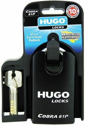 Hugo Locks Cobra 61P Стоманено Лукето Κρυμμένου Λαιμού с ключ 61мм 1бр
