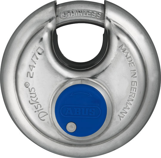 Abus Diskus Steel Padlock Discus Padlock with Key 50mm 1pcs