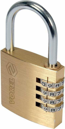 Vorel Bronze Vorhängeschloss Messing Kombination 40mm 1Stück