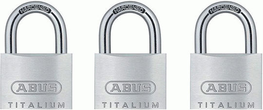 Abus Titalium 54TI/40 Padlock Brass with Key Silver 1pcs