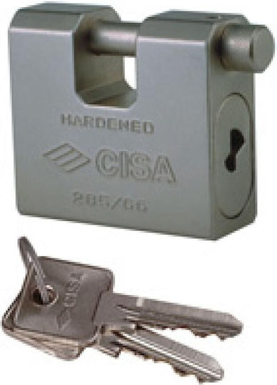 Cisa Steel Padlock Monoblock with Key 66mm 1pcs