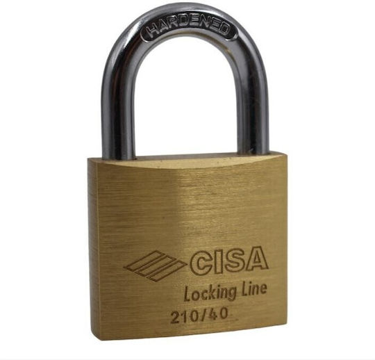 Cisa Bronze Vorhängeschloss Messing mit Schlüssel 40mm 1Stück