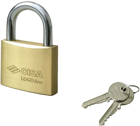 Cisa Bronze Vorhängeschloss Messing mit Schlüssel 40mm 1Stück