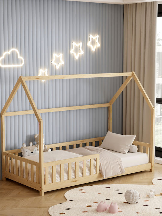 Phyllis Kids Bed Montessori Single Beige for Mattress 90x190cm