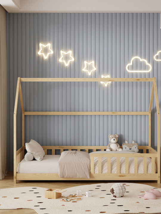 Phyllis Kids Bed Montessori Single Beige for Mattress 90x190cm