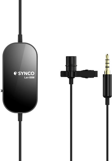 Synco LAV-S6M Комплект Кондензатор (Малка диафрагма) Микрофон Изскачащо меню Журналистически в Черен Цвят