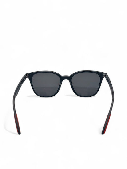 Dasoon Vision Unisex Sunglasses with Black Plastic Frame and Black Polarized Lens 2478077