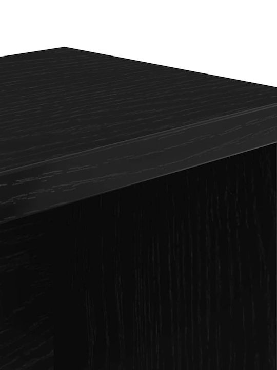 Vidaxl Stackable Kitchen Rack Black 60x15x16 cm Black