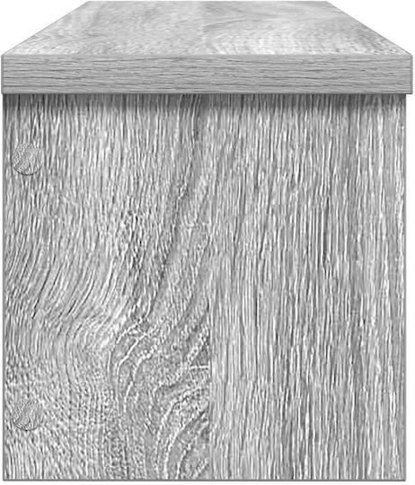 Vidaxl Кухненски рафтове, подреждащи се, 2 броя, сиви Sonoma 60x15x16 см, сиви