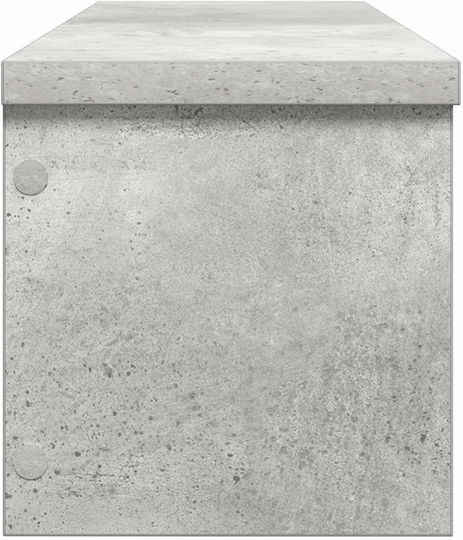 vidaXL Wooden Tabletop Base 60x15x16cm 2 Pieces Grey