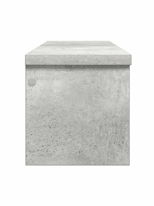 Vidaxl Stackable Kitchen Shelf Gray Concrete 60x15x16 cm Gray