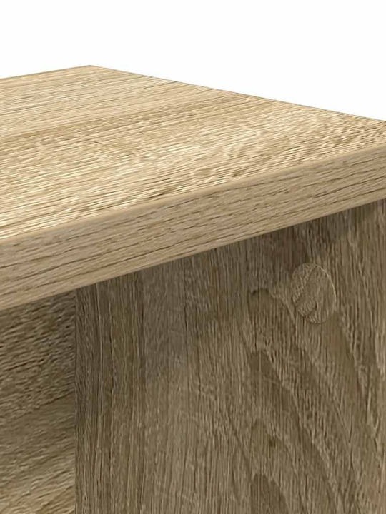 vidaXL Tischbasis Sonoma Holz 50x15x16cm 2Stücke Braun
