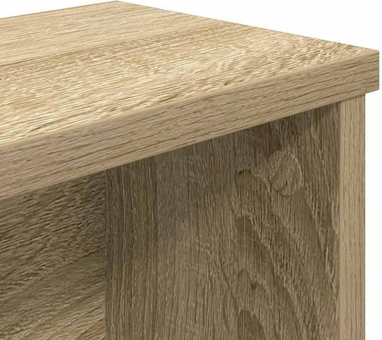 vidaXL Suport De Masă Sonoma Din Lemn 50x15x16cm 2 Bucăți Maro