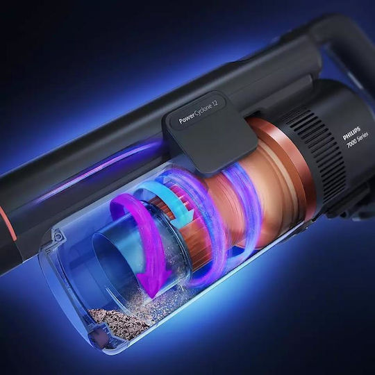 Philips Rechargeable 2 in 1 Stick & Handheld Vacuum 25.2V Black XC7057/01