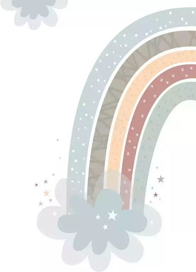 Παιδικό Κάδρο Blue Rainbow από Ξύλο 32x23εκ.