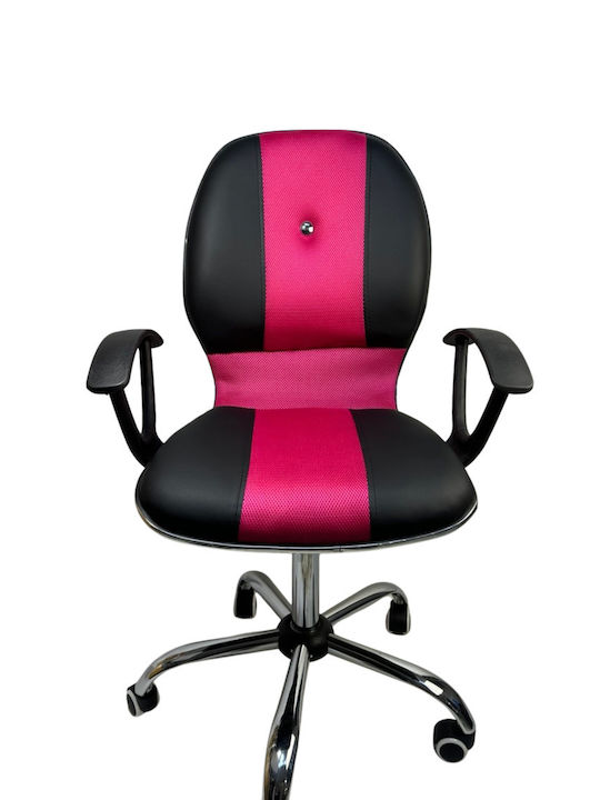 Schreibtischstuhl Cross mit Armlehnen Rosa 70x50x90cm 1Stück