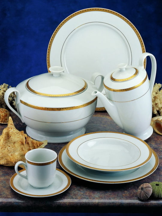 Emfasi Gold Porcelain Dinnerware Set 20pcs
