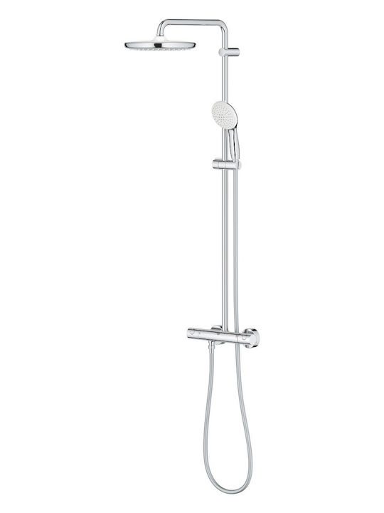 Grohe Tempesta 250 Duschsäule ohne Armatur Silber