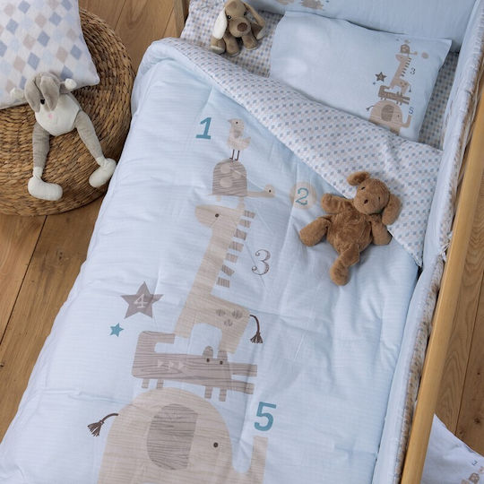 Nef-Nef Homeware Duvet Crib Cotton Multicolour Favorite Toys 110x140cm
